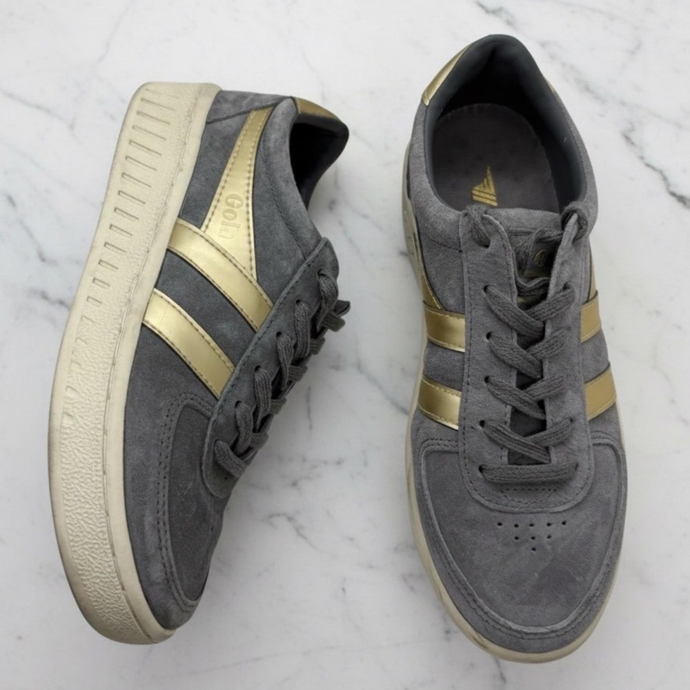 Gola Grandslam Pearl‎ Suede Sneaker Gray size 6